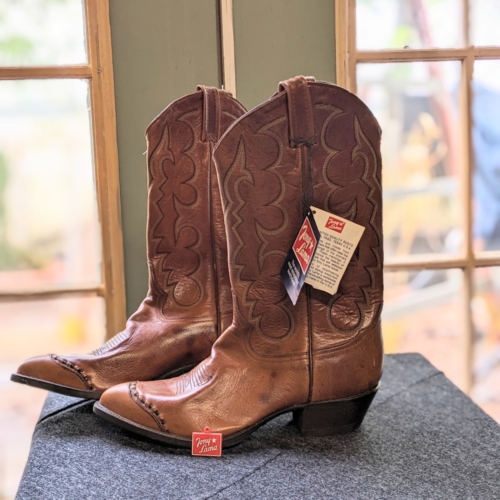 Rare Vintage Tony Lamas Cowboy Boots